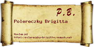 Polereczky Brigitta névjegykártya